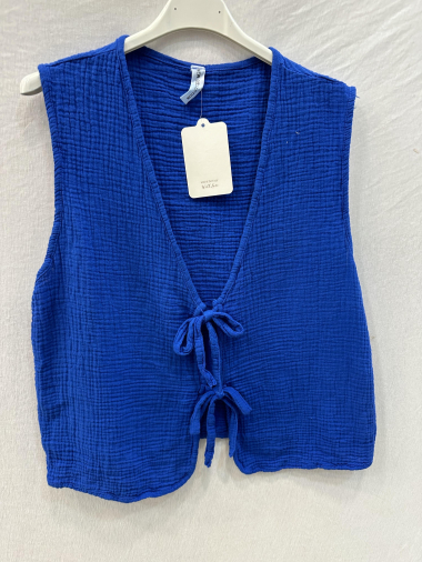 Wholesaler Mylee - Cotton gauze top vest to tie