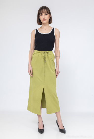 Wholesaler Mylee - Cotton skirt with slit