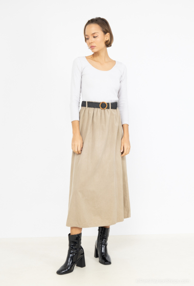 Wholesaler Mylee - Velvet skirt with belt