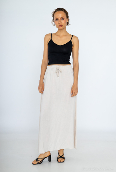 Wholesaler Mylee - Long linen skirt with two pockets
