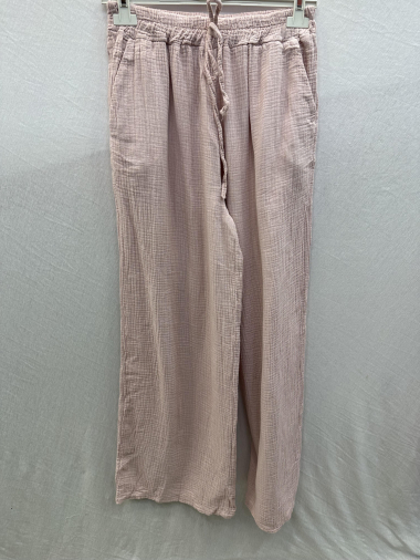 Grossiste Mylee - Pantalon en gaze de coton avec poches
