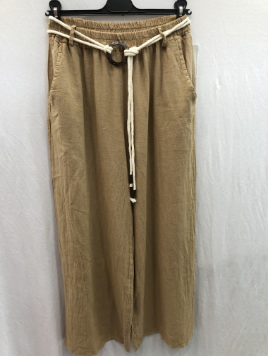 Wholesaler Mylee - Pure linen pants with belt