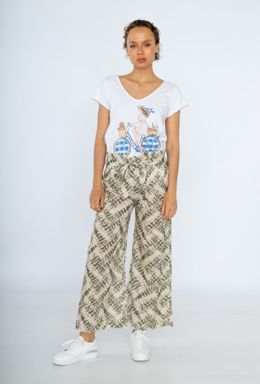 Wholesaler Mylee - Printed cotton voile pants
