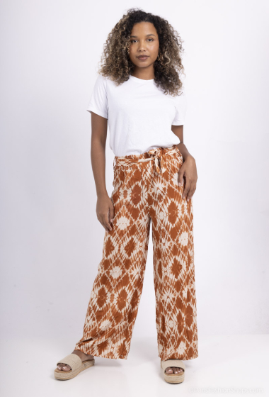 Wholesaler Mylee - Printed trousers with tie-dye effect pattern