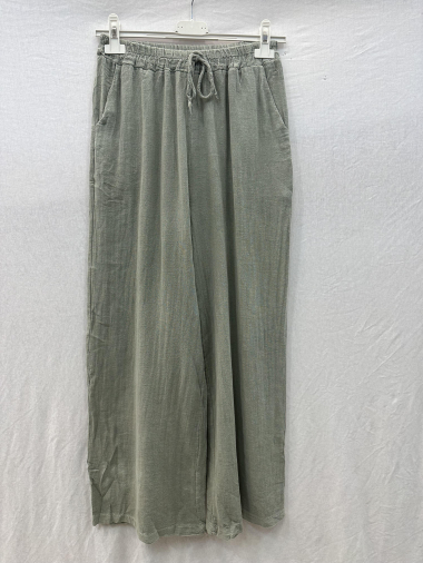 Wholesaler Mylee - Wide cotton pants with pockets