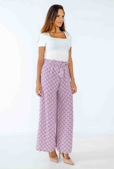 Wholesaler Mylee - Wide jacquard pattern pants