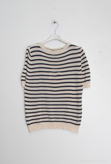 Wholesaler Mylee - Short-sleeved striped sweater