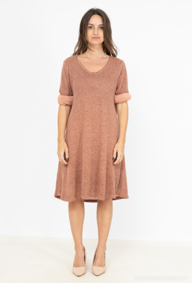 Wholesaler Mylee - Sweater dress in mohair lurex lining