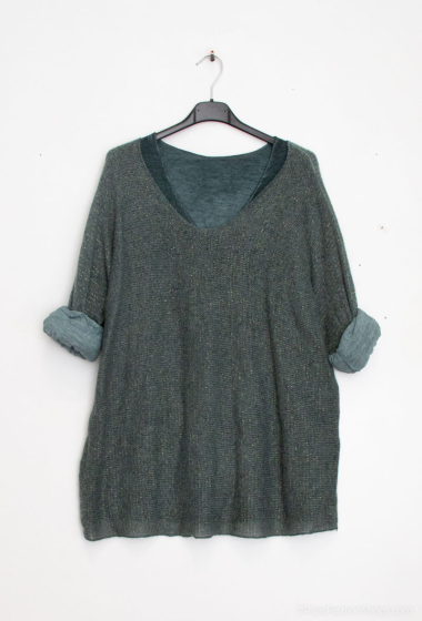Wholesaler Mylee - Lurex sweater under sweater (2pcs)