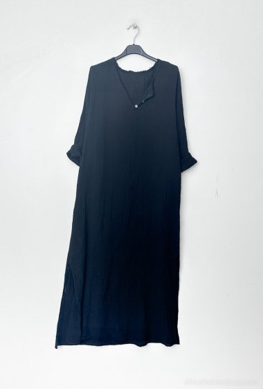 Wholesaler Mylee - Tunisian Collar Cotton Gauze Dress