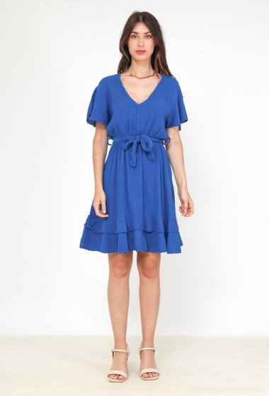 Wholesaler Mylee - Flounced cotton gauze dress