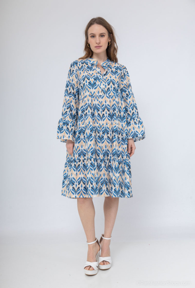 Großhändler Mylee - Kleid aus bedrucktem Baumwoll-Voile