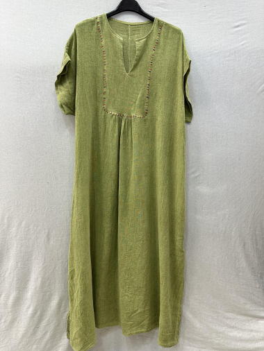 Wholesaler Mylee - Long ethnic embroidered dress
