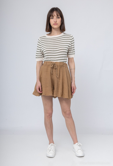 Wholesaler Mylee - Shorts in 100% linen