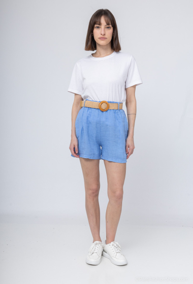 Wholesaler Mylee - Shorts in 100% pure linen