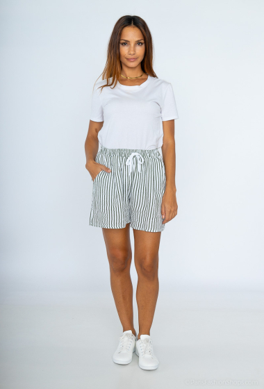 Wholesaler Mylee - Striped cotton gauze shorts