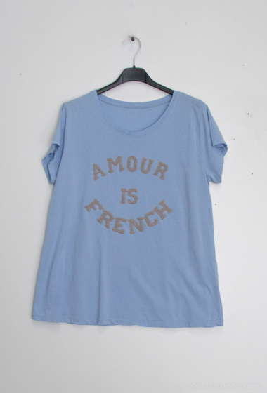 Grossiste Mylee - T-shirt Amour is frenche