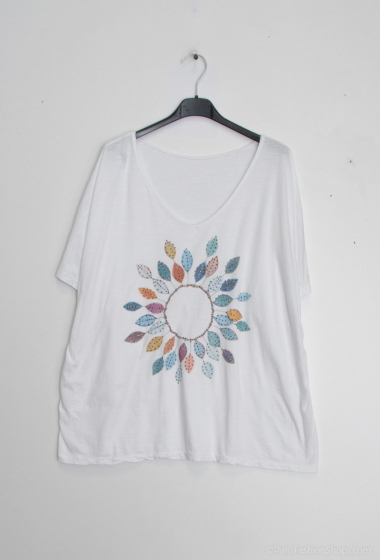 Wholesaler Mylee - Plus size garland t-shirt