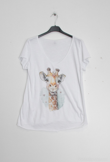 Wholesaler Mylee - Giraffe print t-shirt