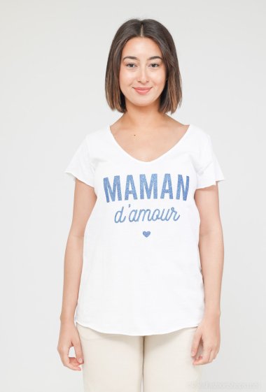 Wholesalers Mylee - Love Mom printed T-shirt