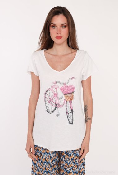 Wholesalers Mylee - Bike print t-shirt