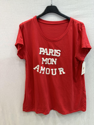 Grossiste Mylee - T-shirt Paris Mon Amour