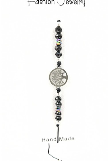 Grossiste MYLENE ET FELIX - bracelet arbre de vie femme bracelet pierre noir bracelet corde