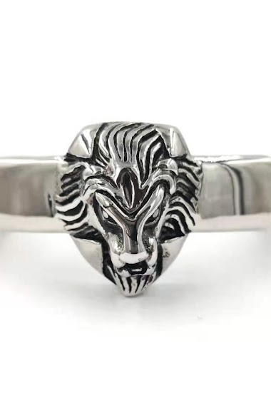 Wholesaler MYLENE ET FELIX - Leather bracelet with lion head