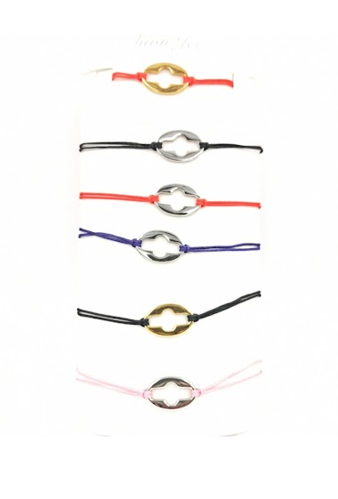Grossiste MYLENE ET FELIX - Bracelet femme  corde en couleur par paquet de 6 pièces
