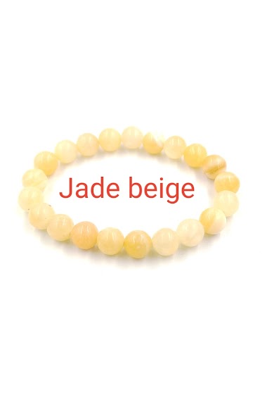 Grossiste MYLENE ET FELIX - Bracelet Jade Beige