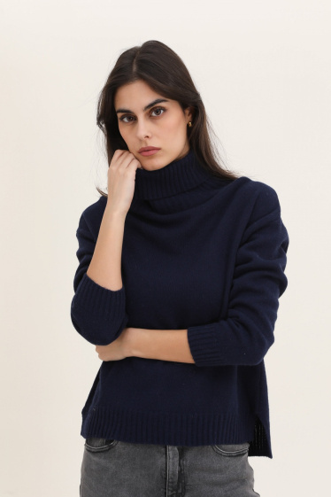 Wholesaler NAÏS - Turtleneck sweater, in cashmere and wool