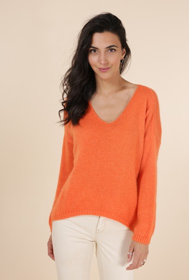 Wholesaler NAÏS - Mohair wool V-neck sweater