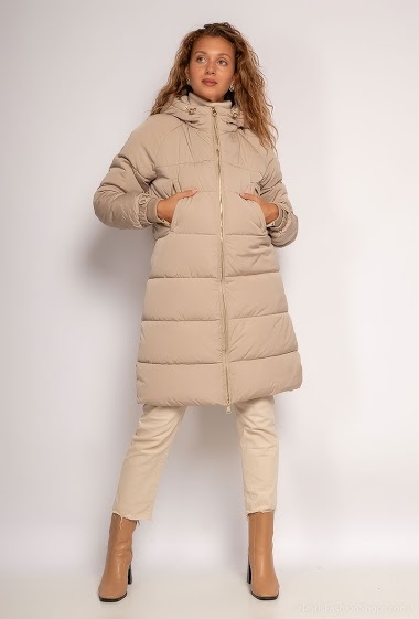 Wholesaler Nana Love - Hooded mid-length puffer jacket