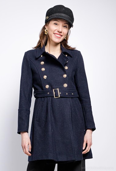 Wholesaler Nana Love - Coat with gold buttons