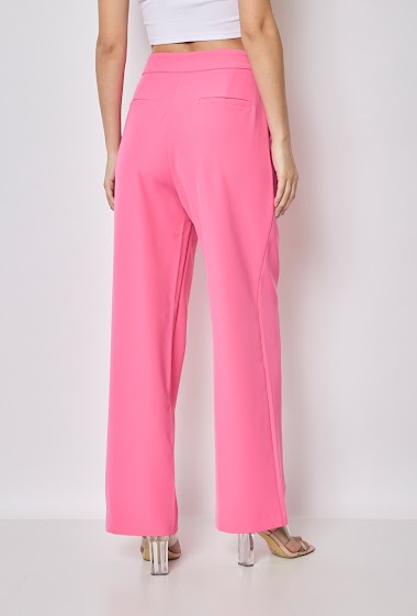Seam-detail straight-fit trousers - Women | MANGO OUTLET USA