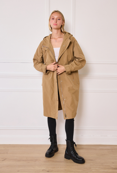 Großhändler Nana Love - Trenchcoat mit Karo-Finish