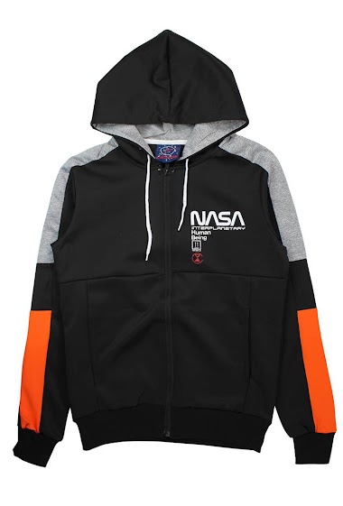 Großhändler Nasa - Nasa hooded zipper jacket
