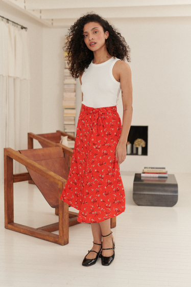 Wholesaler NATHAEL - Midi floral skirt