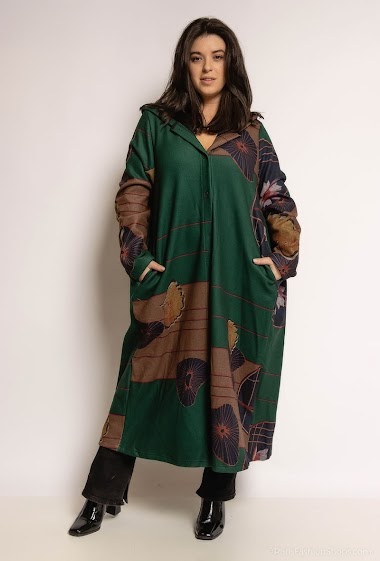 Wholesalers Neslay - Printed coat with hood