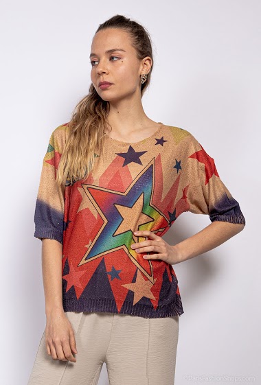 Wholesaler Neslay - Sweater with stars