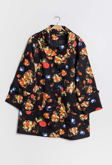 Wholesalers Neslay - Coat with printed flowers