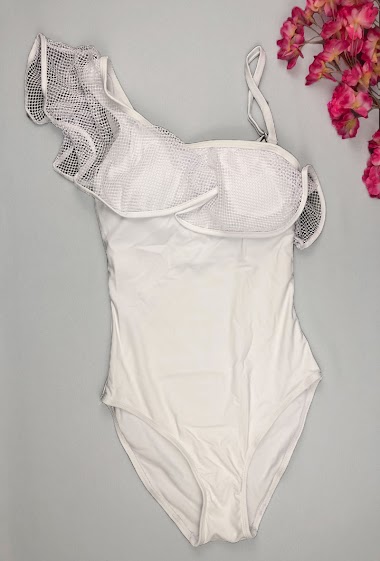 Großhändler Neufred - 1-piece swimsuit with net flounce