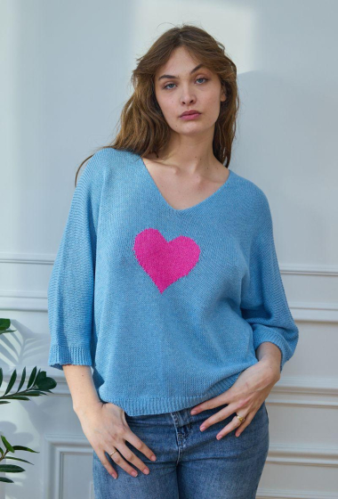 Grossiste NEW& CO - PULL COEUR