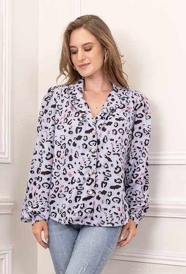 Wholesaler New Lolo - Printed padded-shoulder shirt