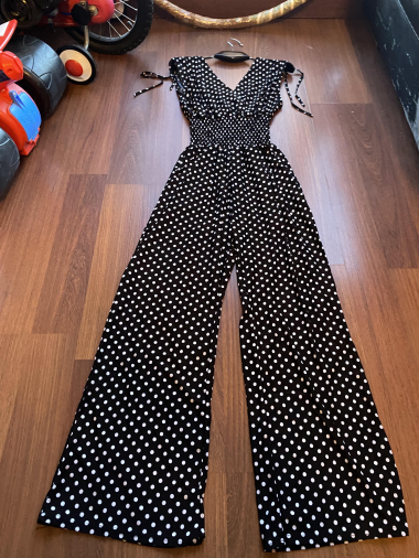 Wholesaler New Lolo - long polka dot jumpsuit with pocket