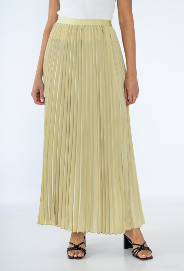 Wholesaler New Lolo - LONG PLEATED SKIRT IN SOLID COLOR