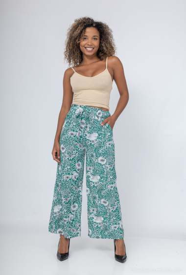 Wholesaler New Lolo - TROUSERS WITH WHITE FLOWERS