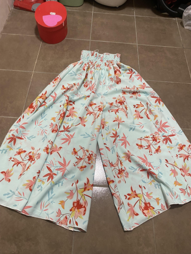 Wholesaler New Lolo - TROUSERS WITH WHITE FLOWERS