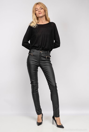 Großhändler New Lolo - Faux leather pants