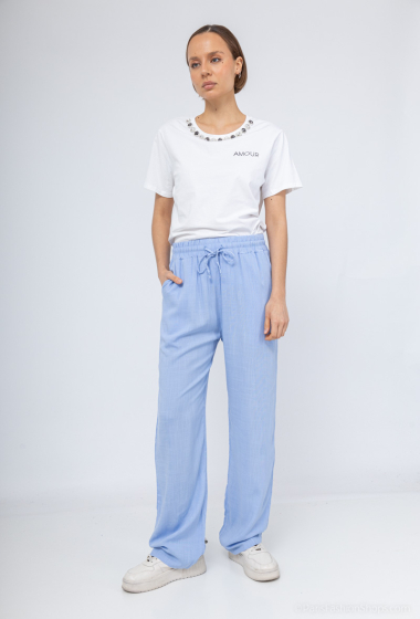 Wholesaler New Lolo - LINEN TROUSERS WITH ELASTIC